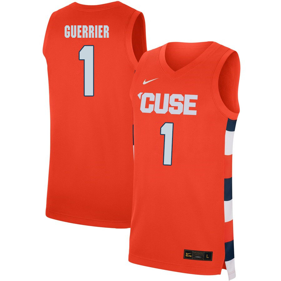 2020 Men #1 Quincy Guerrier Syracuse Orange College Basketball Jerseys Sale-Orange - Click Image to Close